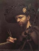 Giovanni Paolo Lomazzo Self-Portrait as Abbot of the Accademiglia oil painting reproduction